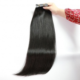 Elesis Virgin Hair Long Tape Hair Weft Straight Virgin remy tape in extensions