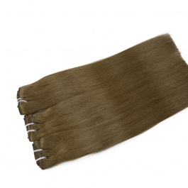 Elesis Virgin hair raw hair color #6 clip in Straight  extensions 120grams full 8pcs/set