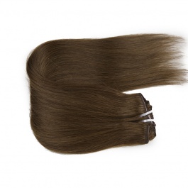 Elesis Virgin hair raw hair color #4 clip in Straight  extensions 120grams full 8pcs/set