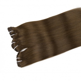 Elesis Virgin hair raw hair color #4 clip in Straight  extensions 120grams full 8pcs/set