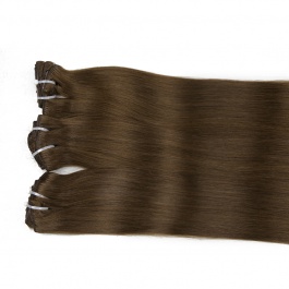 Elesis Virgin hair raw hair color #4 clip in Straight  extensions 120grams full 8pcs/set
