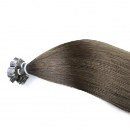 Elesis Virgin Hair Straight Flat tips Raw hair extensions k-tips brown hair color #2 100grams