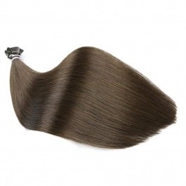 Elesis Virgin Hair Straight Flat tips Raw hair extensions k-tips brown hair color #2 100grams