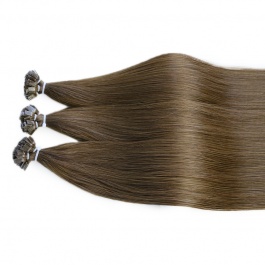 Elesis Virgin Hair Straight Flat tips Raw hair extensions k-tips brown hair color #4 100grams