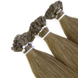 Elesis Virgin Hair Straight Flat tips Raw hair extensions k-tips brown hair color #6 100grams