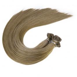 Elesis Virgin Hair Straight Flat tips Raw hair extensions k-tips brown hair color #8 100grams