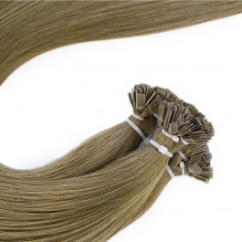 Elesis Virgin Hair Straight Flat tips Raw hair extensions k-tips brown hair color #8 100grams