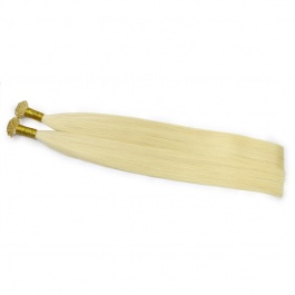 Elesis Virgin Hair Straight Flat tips Raw hair extensions k-tips blonde hair color #613 100grams
