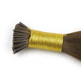 Elesis Virgin Hair double drawn raw hair I-tip straight hair color #4 hairextensions 100grams
