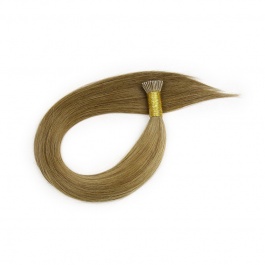 Elesis Virgin Hair double drawn raw hair I-tip straight hair color #6 hairextensions 100grams
