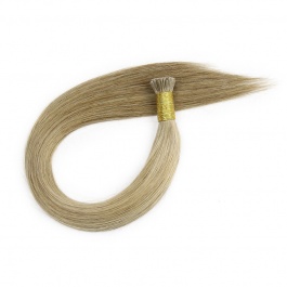 Elesis Virgin Hair double drawn raw hair I-tip straight hair color #8 hairextensions 100grams