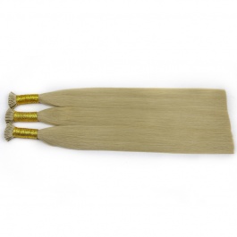 Elesis Virgin Hair double drawn raw hair I-tip straight hair color #18 hairextensions 100grams