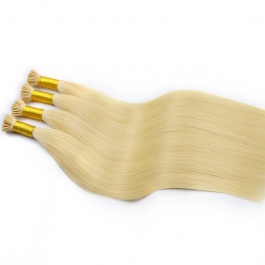 Elesis Virgin Hair double drawn raw hair I-tip straight hair color #22 hairextensions 100grams