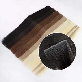 Eelsis Virgin Hair Invisible Tape in hair extensions  skin base seamless top grade Straight raw hair customize 100grams