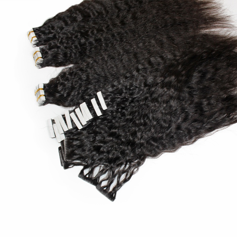 Eelsis Virgin Hair Affordable Virgin Remy Hair Invisible Tape in Seamless hair extensions Natural Color  200grams