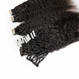 Eelsis Virgin Hair Affordable Virgin Remy Hair Invisible Tape in Seamless hair extensions Natural Color  200grams