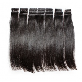 Eelsis Virgin Hair Affordable Virgin Remy Hair Invisible Tape in Seamless hair extensions Natural Color  200grams