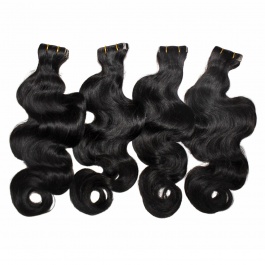 Eelsis Virgin Hair Affordable Virgin Remy Hair Invisible Tape in Seamless hair extensions Natural Color  200grams