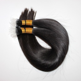 Elesis Virgin Hair Straight Elastic Nano Ftips hair extensions Virgin Remy Hair 100grams