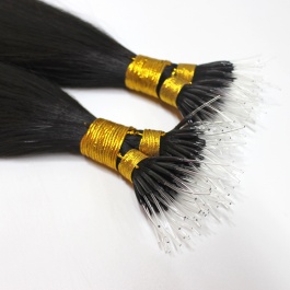 Elesis Virgin Hair Straight Elastic Nano Ftips hair extensions Virgin Remy Hair 100grams