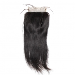 Top grade raw hair 6x6 free part Lace Straight closure