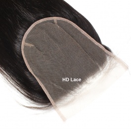 Elesis Virgin Hair Top grade raw hair 7x7 free part Lace Straight closure-RC7x7ST