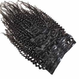 Elesis virgin hair Top1 Raw hair 8pcs set 140grams  clip in hairextensions-Clip5