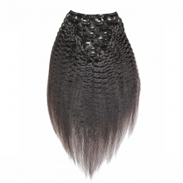 Elesis virgin hair Top1 Raw hair 8pcs set 140grams  clip in hairextensions-Clip5