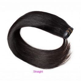 Elesis virgin hair 120grams  Seamless  PU clip in  Raw hair 8pcs set hairextensions-Clip7