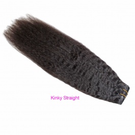 Elesis virgin hair 160grams full set Seamless PU clip in hairextensions Raw hair -Clip9