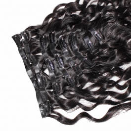 Elesis virgin hair 160grams full set Seamless PU clip in hairextensions Raw hair -Clip9
