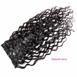 Elesis virgin hair 160grams full set Seamless PU clip in hairextensions Raw hair -Clip9