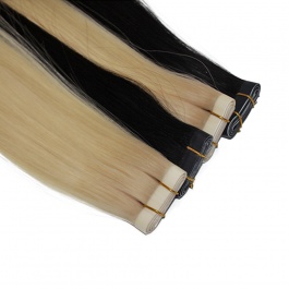 Elesis Virgin Hair Straight Raw Hair Long Tape Weft Hair extensions 100grams