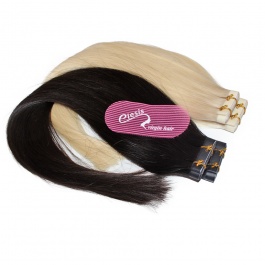 Elesis Virgin Hair Straight Raw Hair Long Tape Weft Hair extensions 100grams