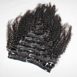 Elesis virgin hair Classic Lace Clipin 120grams 8pcs set top Raw Hair Extensions