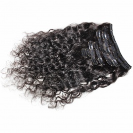 Elesis virgin hair Classic Lace Clipin 120grams 8pcs set top Raw Hair Extensions