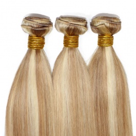 Elesis  highlight P10/24 3bundles straight  virgin remy hair balayage piano color   brazilian human hair
