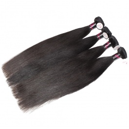 4 Bundles Virgin grade Elesis Virgin Hair Human Virgin Straight Hair Weaves-RST4