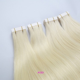 Eelsis Virgin Hair Invisible Tape in hair extensions  skin base seamless top grade Straight raw hair customize 100grams