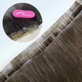 Elesis Virgin Hair Invisible Long Tape Weft hair skin base seamless top grade Straight raw hair extensions 100grams