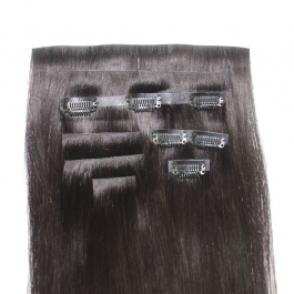 Elesis Virgin Hair Invisible Clip in hair top raw hair straight seamless clip in 8pieces set