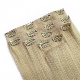 Elesis Virgin Hair Invisible Clip in hair top raw hair straight seamless clip in 5pieces set