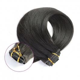 Elesis Virgin Hair Invisible Clip in hair virgin remy hair straight seamless clip in 7pieces set