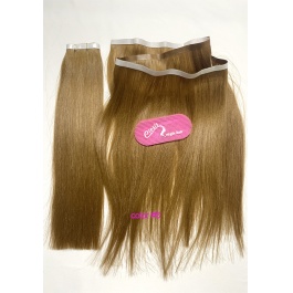 Elesis Virgin Hair Straight Raw Hair Long Tape Weft Hair extensions 100grams