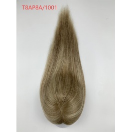 5.5x6.5  women's toupee  replacement Cuticle Raw Hair Mono base topper