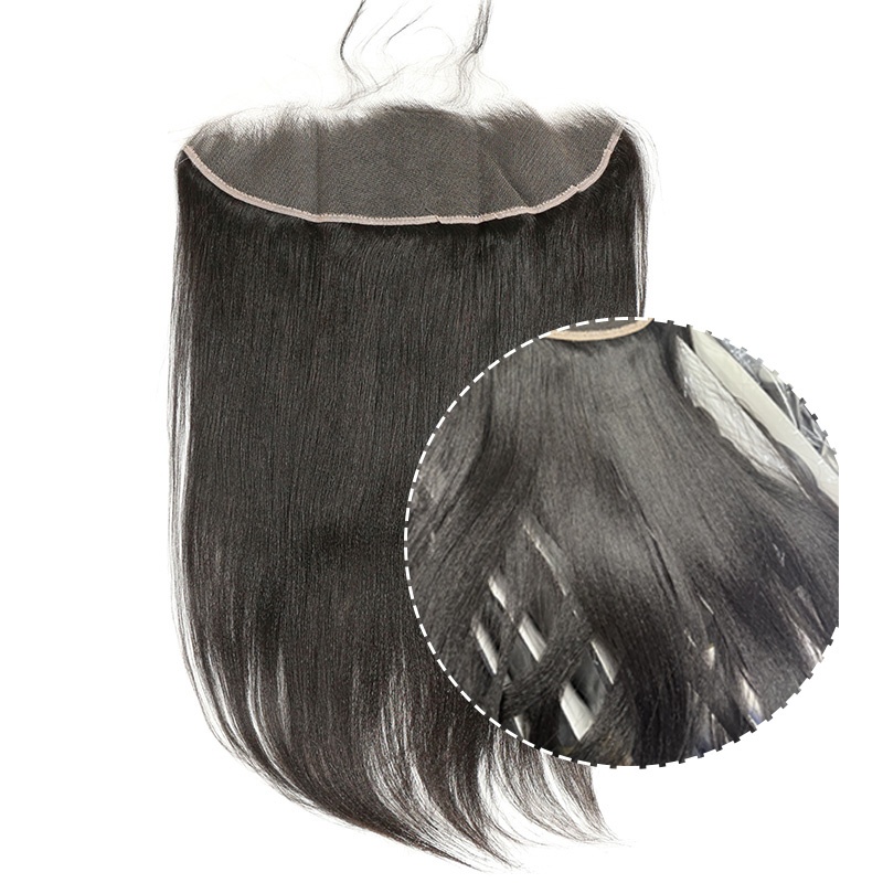 Virgin Yaki Straight 13x4 HD Frontal natural hairline