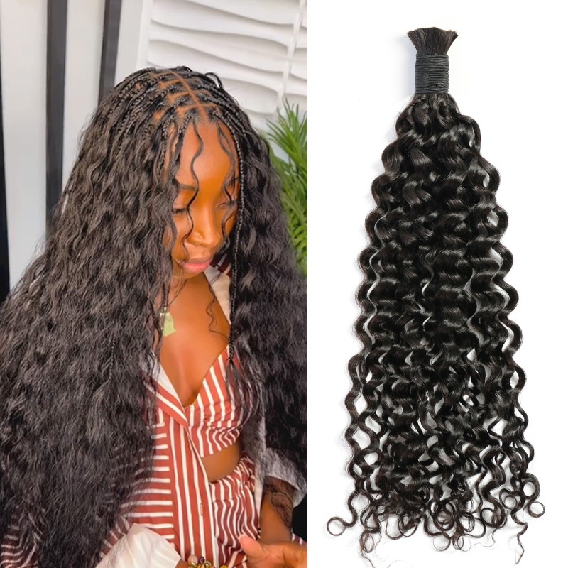 Elesis Virgin hair bulk hair for fusions no bead extensions for braids Italian Curly Virgin Remy hair 