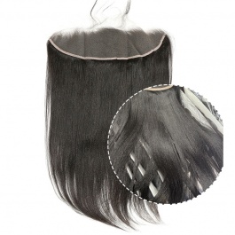 Virgin Yaki Straight 13x4 HD Frontal natural hairline