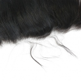 Virgin Yaki Straight 13x4 HD Frontal natural hairline