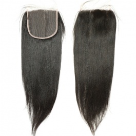Elesis Melt HD 5x5 Lace Closure Yaki Straight Vigin Hair 